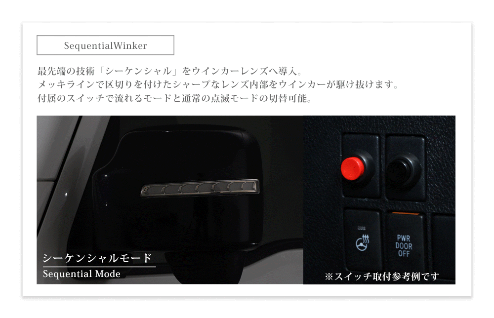 AVEST 流れるLEDドアミラーウィンカーレンズ AV-046WB-EVERY-CH