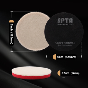 正規代理店】 SPTA ウールバフセット 125mm 5インチ 羊毛 ハード