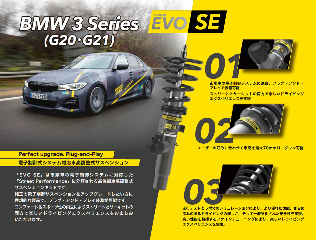 BILSTEIN（ビルシュタイン） EVO SE 一台分セット 電子制御式システム