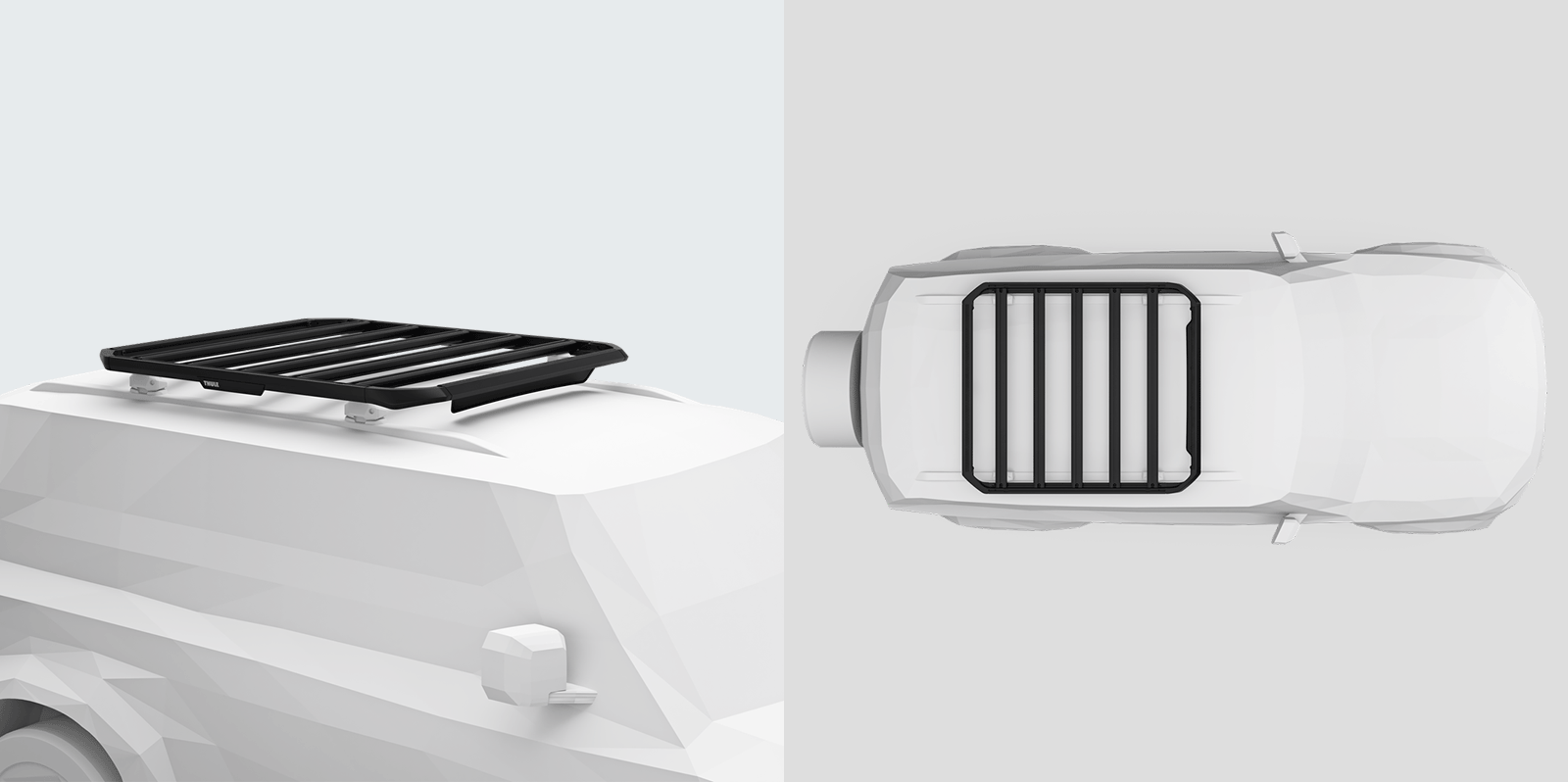 THULE キャップロックXXL TH611006 ルーフ ラック キャリア バスケット