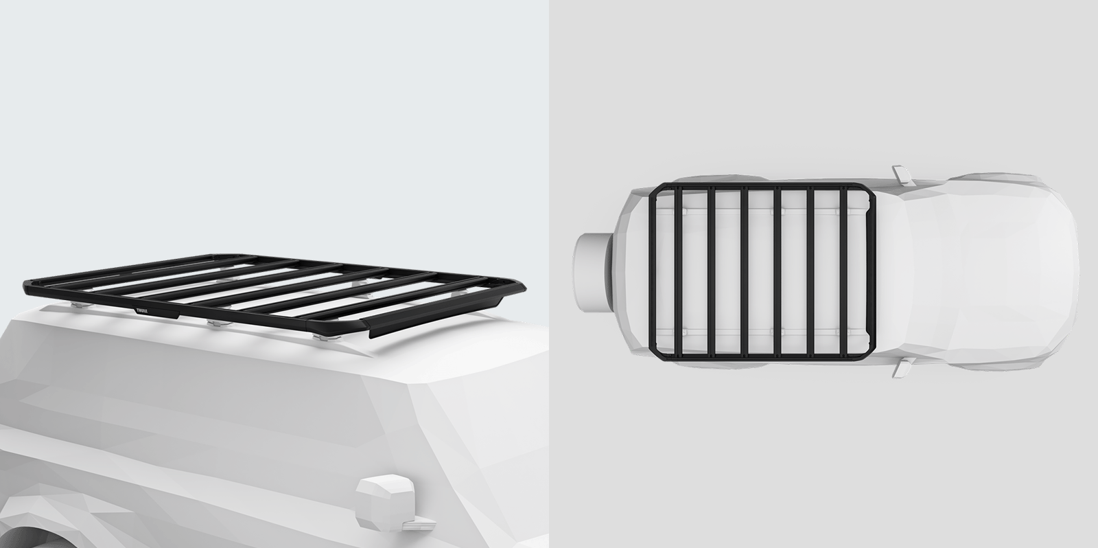 THULE ルーフキャリアセット THULE キャップロックXXL TH611006 ルーフ ラック キャリア バスケット