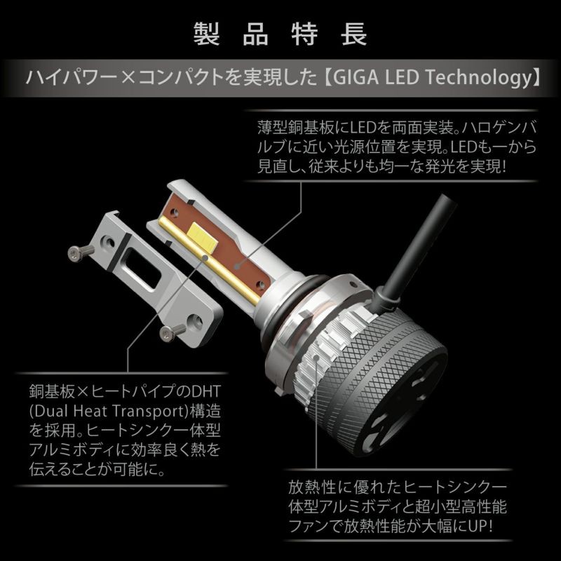 カーメイト（CARMATE） カーメイトBW552 GIGA LEDヘッド&フォグバルブ