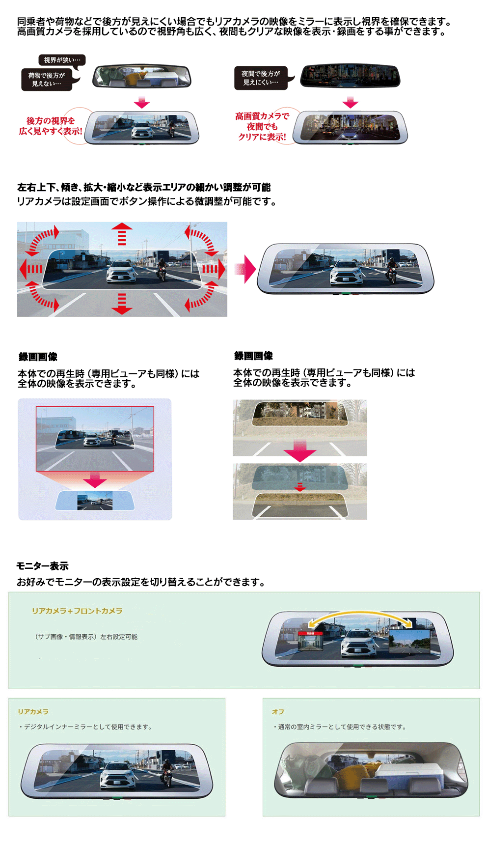Cellstar DM-10AB デジタルインナーミラー ドライブレコーダー CELLSTAR（セルスター） DM-10AB デジタルインナーミラー ドライブ