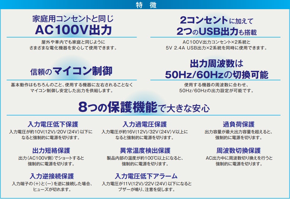 セルスター DC12V→AC100V 正弦波インバーター SI-1500-12 最大1500W