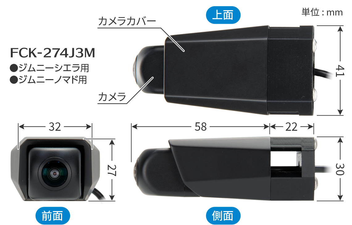 FOTGA フィルムムービーシステムキット Data System（データシステム） FCK-274J3M マルチVIEW フロントカメラ