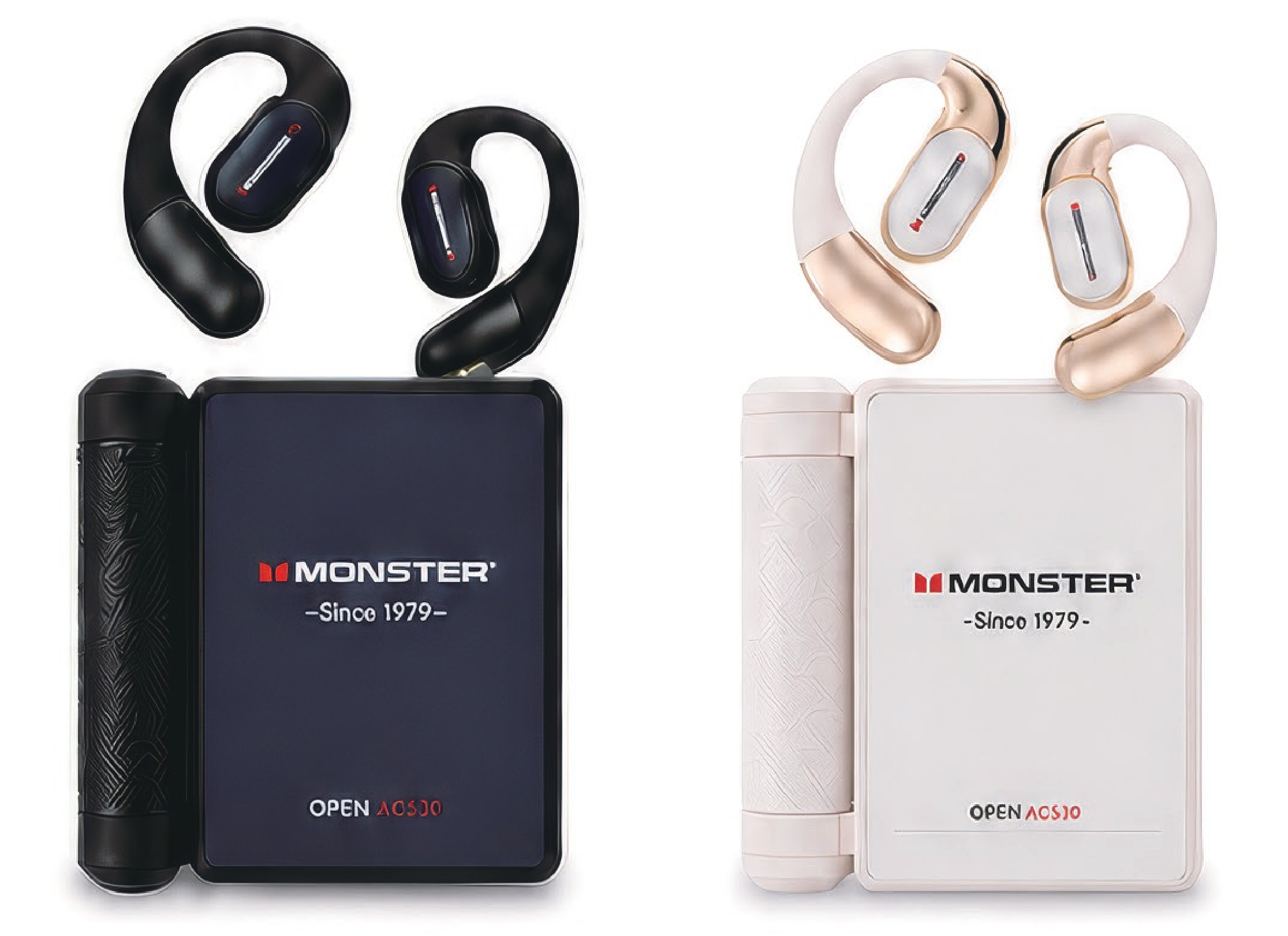 MONSTER Bluetooth ノイズキャンセリング イヤホン ブラック Open Ear