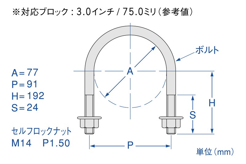 Genb 玄武 SDBULC サーフェスロックUボルト ロング : genb-sdbulc