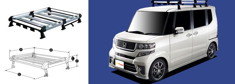 得価新品 タフレック クレールオンラインショップ 通販 Paypayモール Hf234f ホンダ N Box用 6本脚ルーフキャリア 好評限定品 Www Hastakshepnews Com