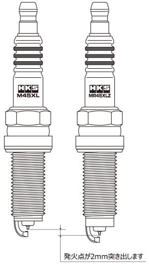 HKS スパークプラグ 4本セット 50003-MR40XLZ HKS（エッチケーエス） スパークプラグ 50003-MR40XLZ 4本セット