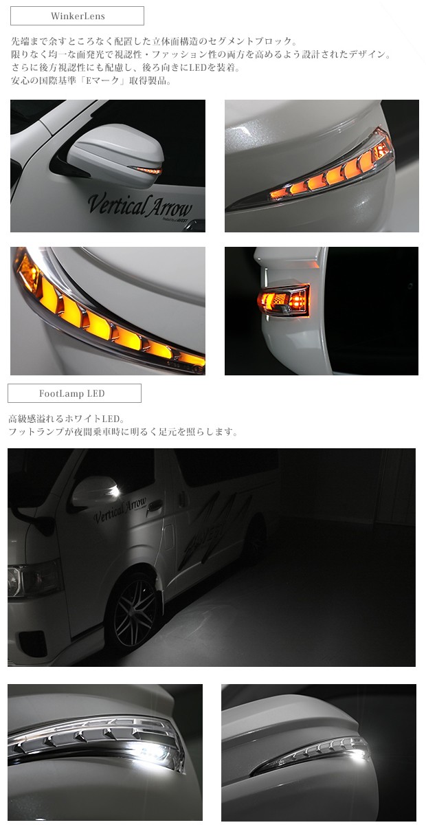 AVEST 流れるLEDドアミラーウィンカーレンズ付カバー アベスト AV-017