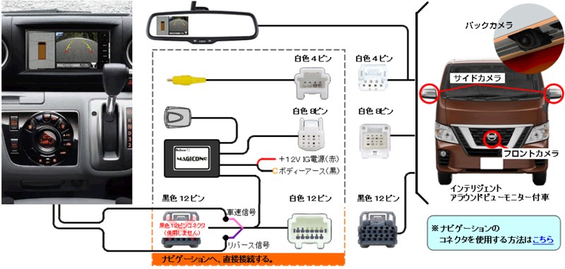 ブルコン AV-C13FA MAGICONE マジコネバックカメラ接続ユニット 日産 T32系 エクストレイル / E26 NV350キャラバン / E12系  ノート等用 :bullcon-av-c13fa:クレールオンラインショップ - 通販 - Yahoo!ショッピング