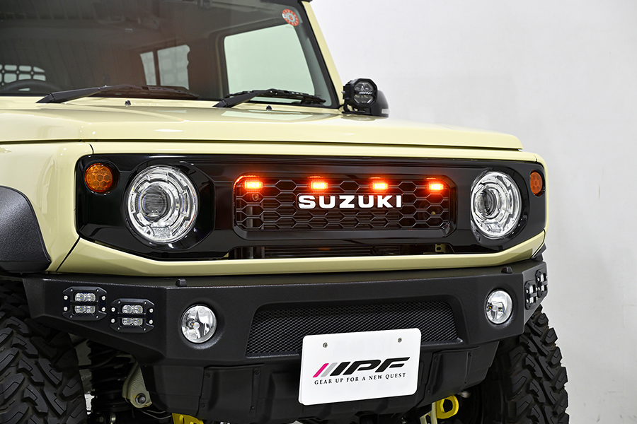 IPF グリルマーカー ホワイト 純正グリル用 ジムニー JB64 / ジムニー