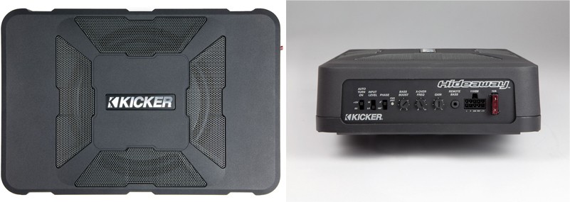 KICKER キッカー HIDEAWAY HS8 定格150Wアンプ内蔵ウーハー 20cm薄型