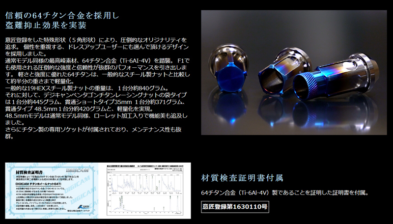 最大79％オフ！ KSEPC ケースペック ホイールナット DIGICAM 貫通