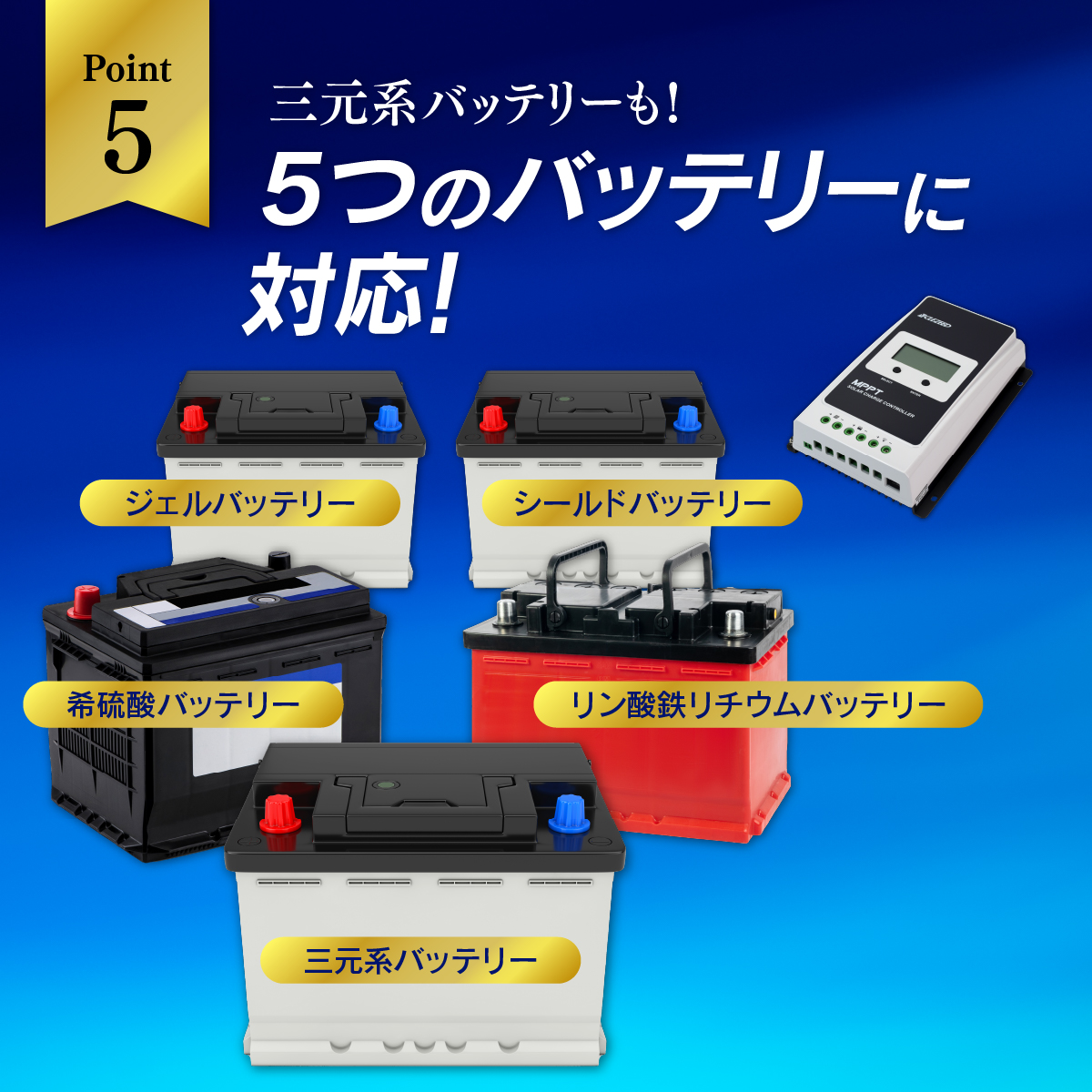 CLEZEED クレジード MPPTソーラーチャージコントローラー 20A 12V 260W