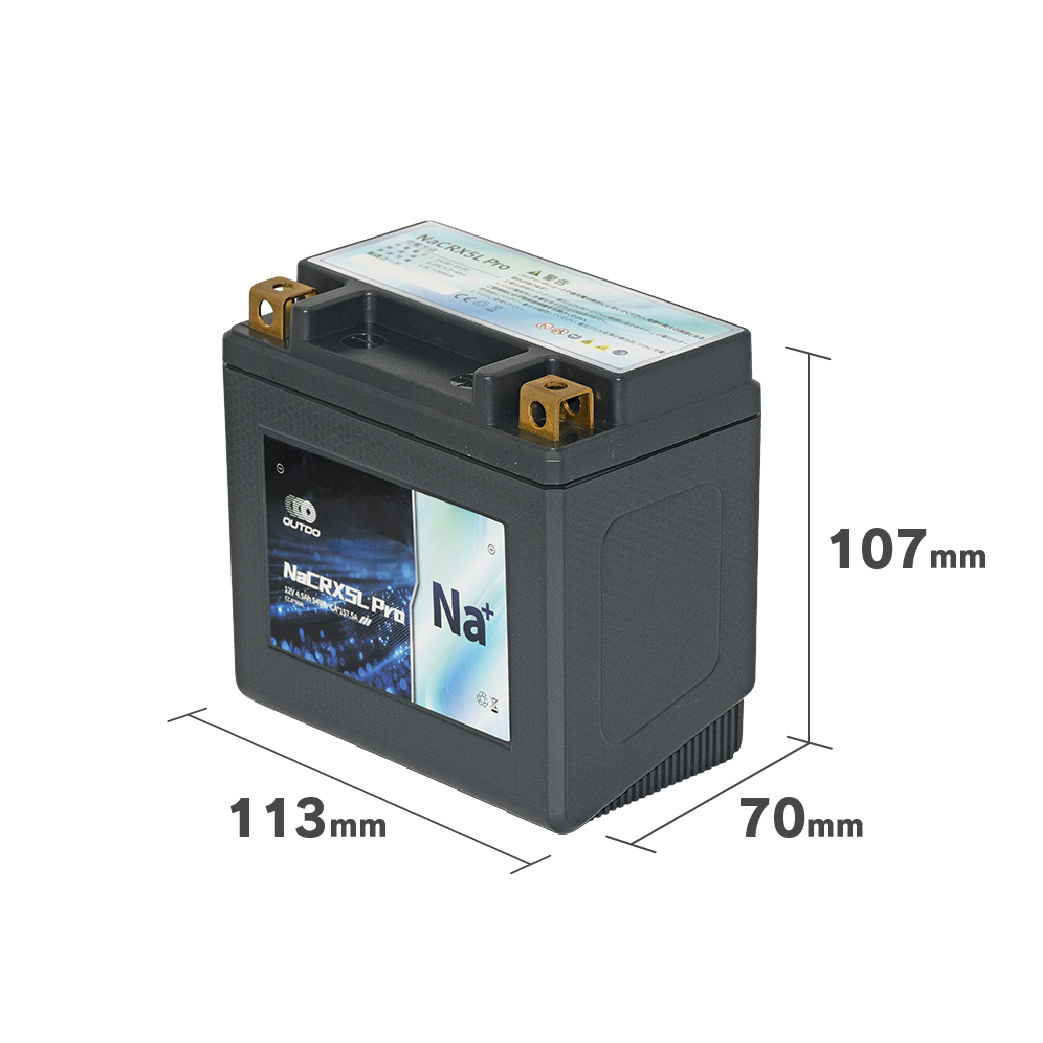 OUTDO NaCRX5L Pro ナトリウムイオンバッテリー バイク用 2年保証 長期