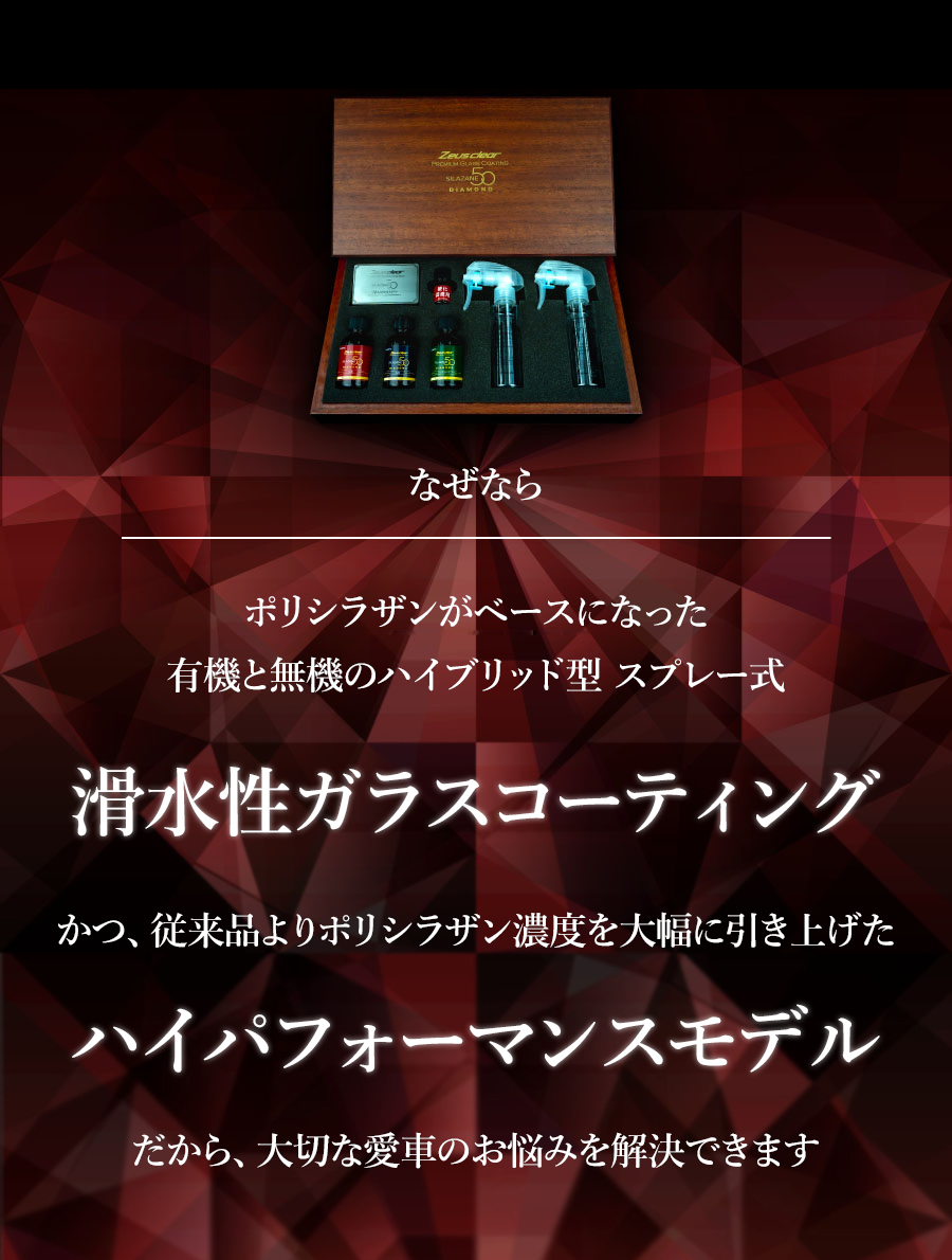 クリスタルライティングCC ストロングサン【新品未使用】（箱無し発送） Zeus clear 日本ライティング シラザン50 撥水/滑水復活剤 単品