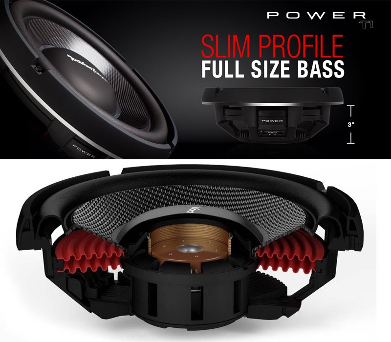 日本正規品 ロックフォード RockfordFosgate POWER T1S2-10 2ΩSVC 最大 