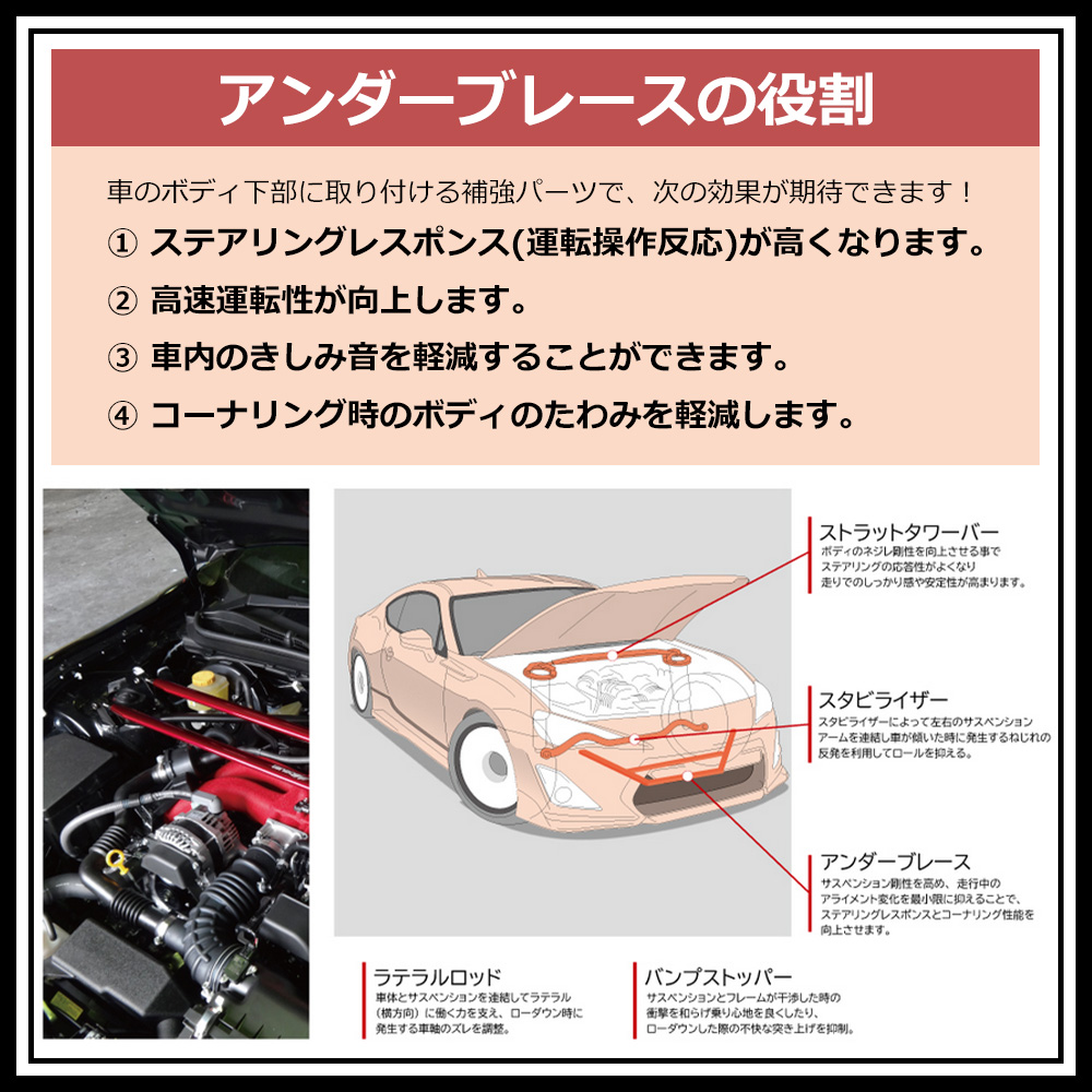 TANABE タナベ アンダーブレース UBN27 日産 ニッサン