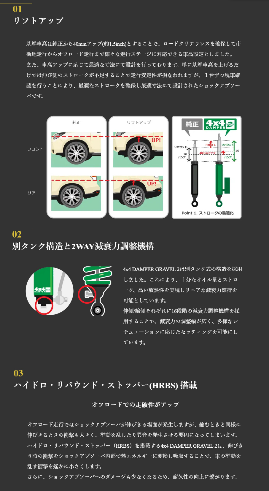 TEIN（テイン） TEIN 4x4 DAMPER GRAVEL 2 VSAHJ-W1HA1