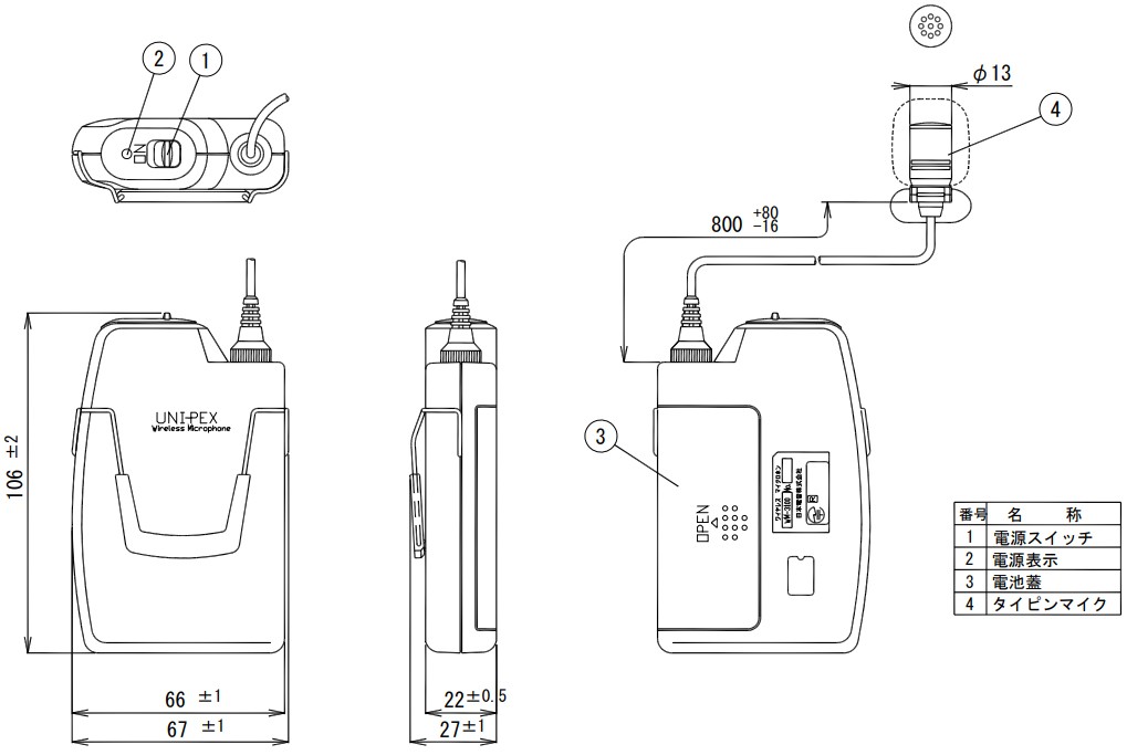 UNI-PEX ユニペックス サウンドリピーターセット 防滴ワイヤレスメガホン+ワイヤレスマイクロホン+SDレコーダー+メガホンスタンド TWB-300-SRset ユニペックス UNI-PEX ワイヤレスメガホン サウンド