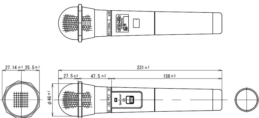 UNI-PEX ユニペックス スタンドセット 防滴ワイヤレスメガホン+防滴