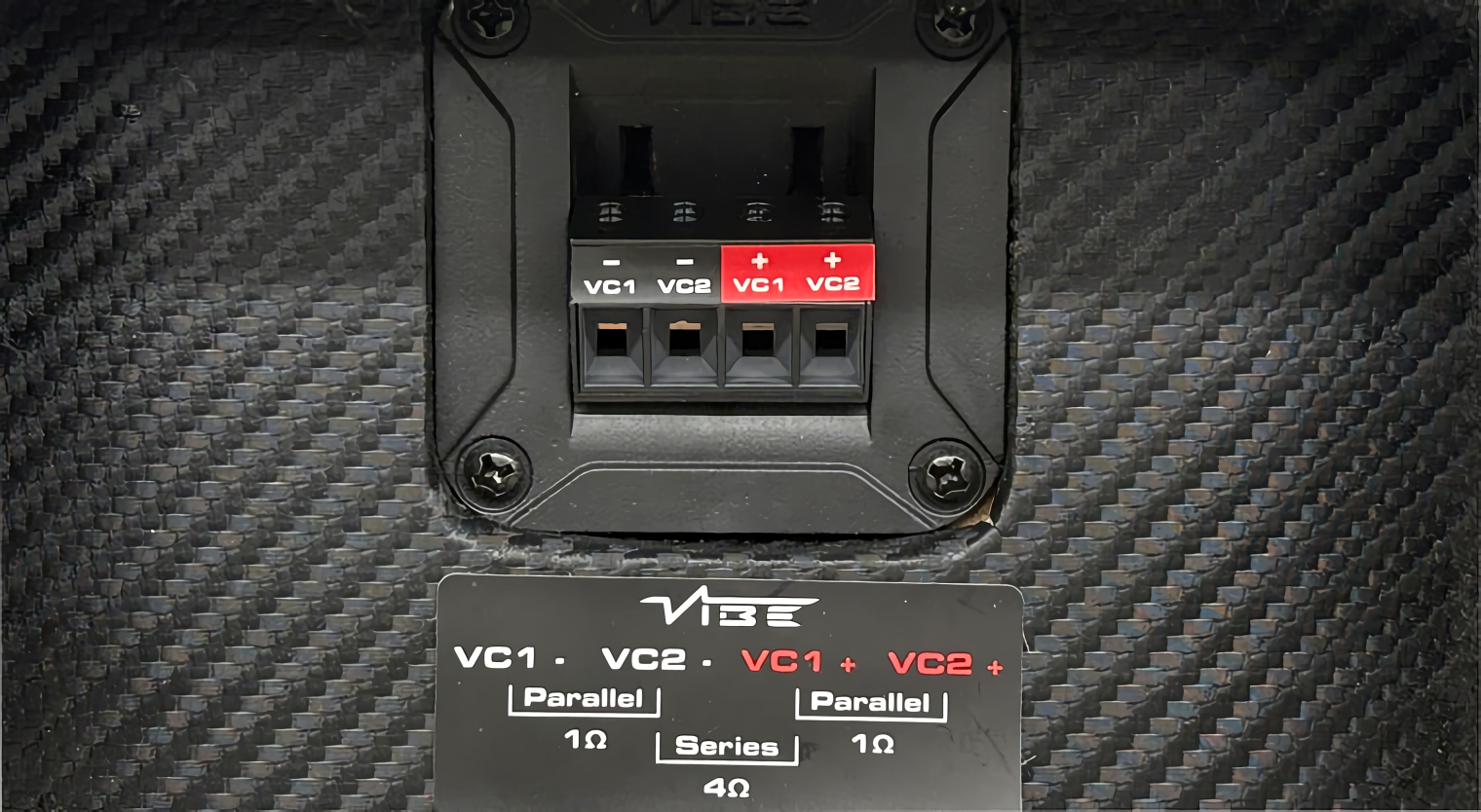 VIBE Audio BA10SQ-V4 ウーファーBOX 10インチ(25cm) 2ΩDVC サブ