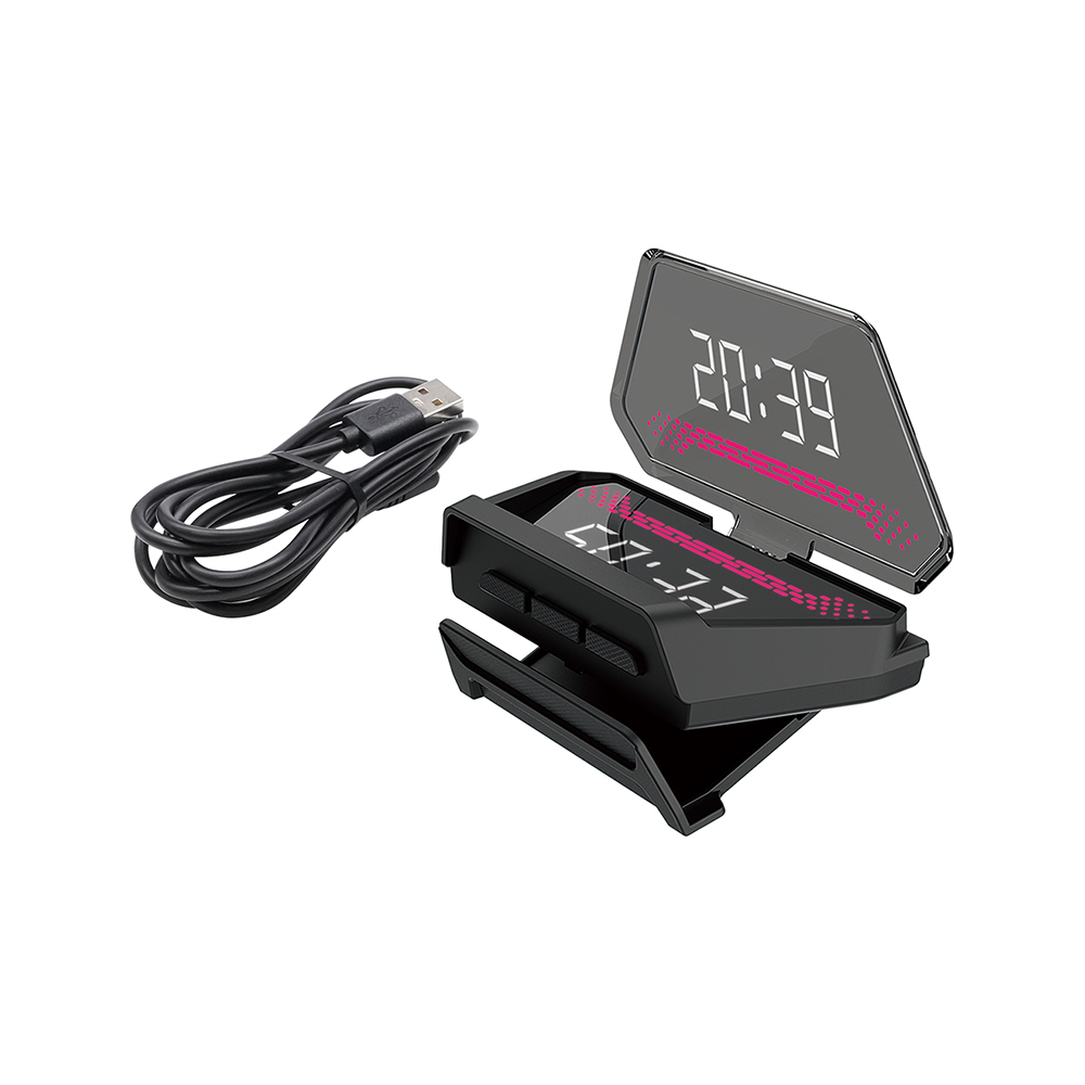 槌屋ヤック ヤック デジタル時計 ヘッドアップディスプレイクロック