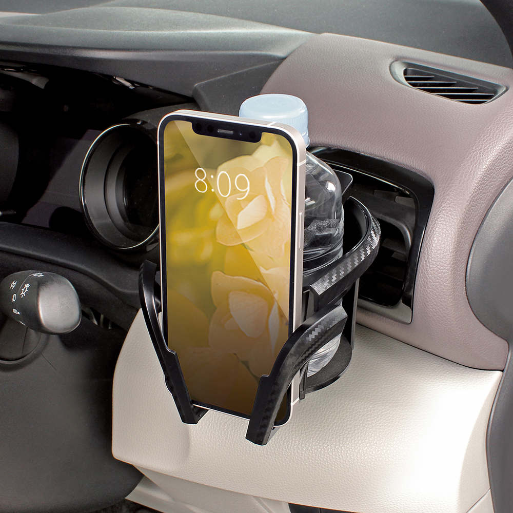 槌屋ヤック YAC ヤック PF391 スマホドリンク カーボン ブラック