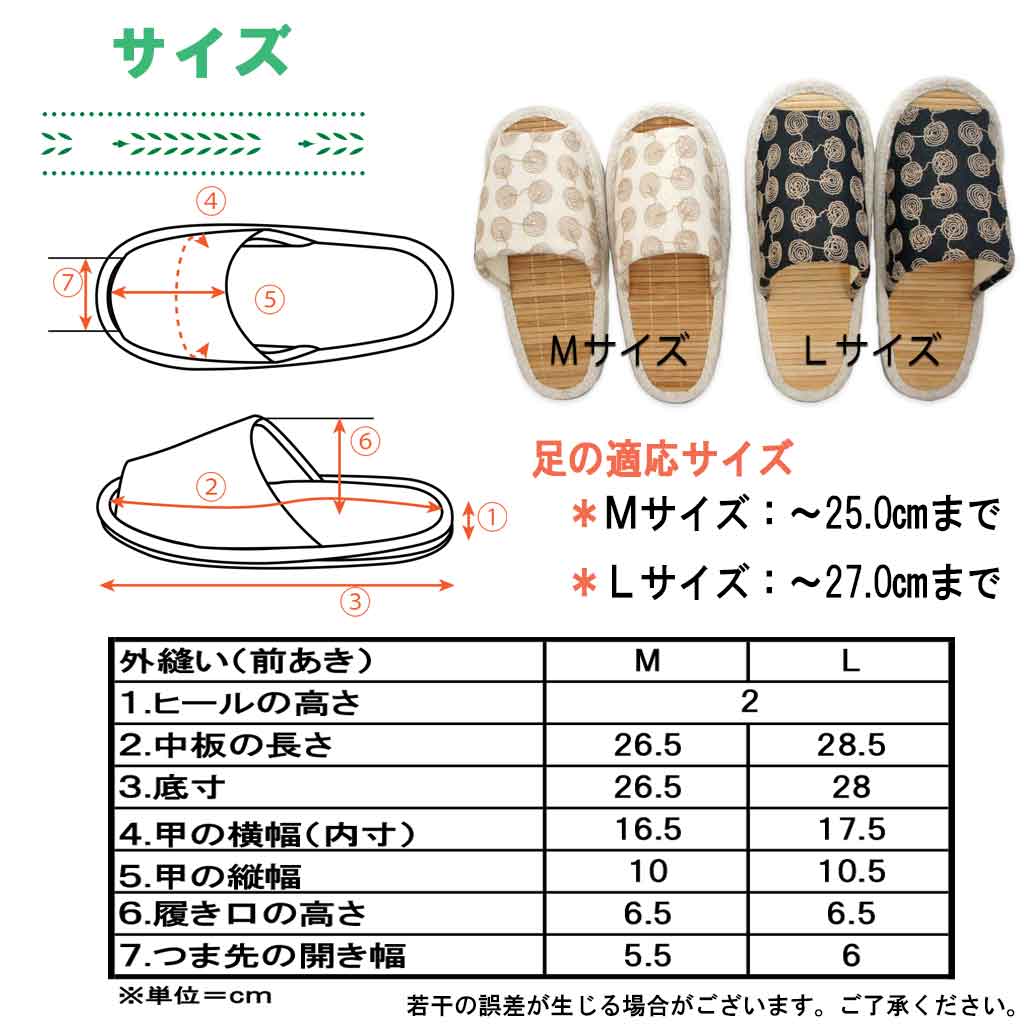 サイズ表