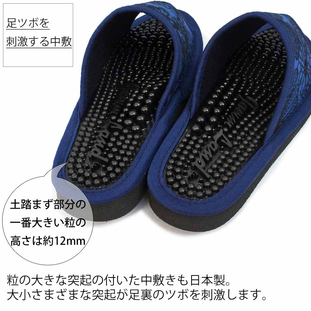 中敷きの突起が足裏を刺激