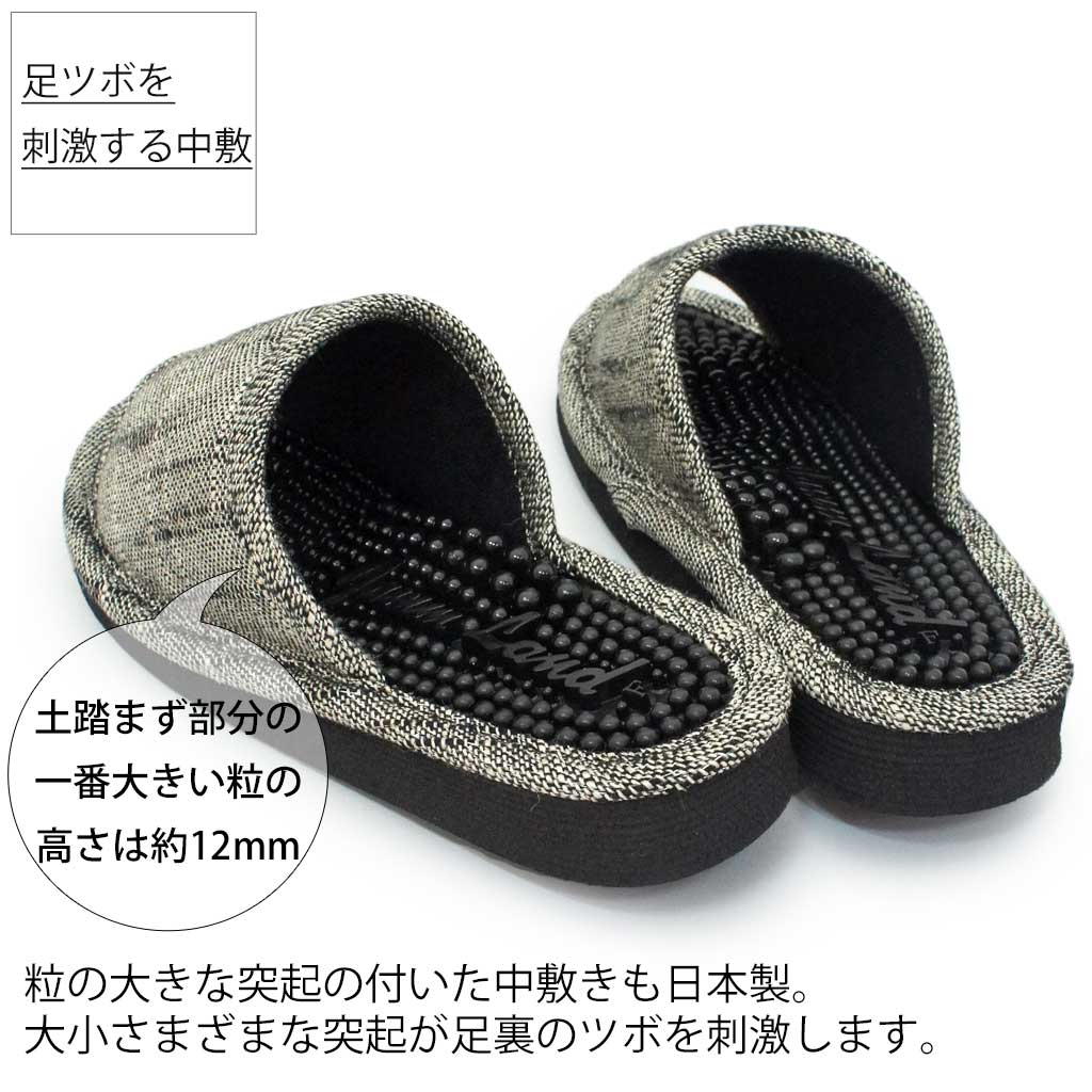 中敷きの突起が足裏を刺激