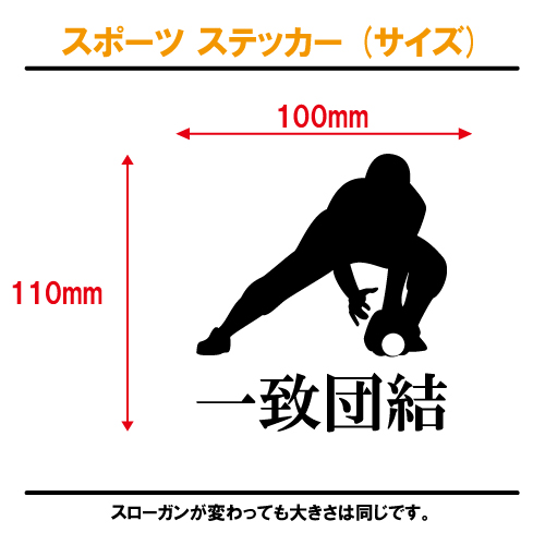 スポーツステッカー（サイズ）