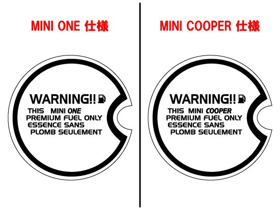 MINI専用FUELステッカー