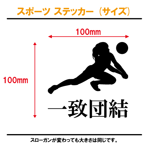 スポーツステッカー（サイズ）