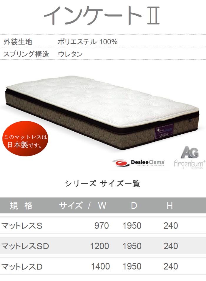 ダブルマットレス インケート2 高密度ウレタン WeDOStyle ウィドゥ