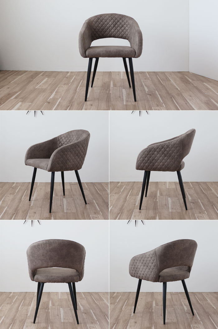 新品未使用　グレー ファブリックアームチェア　韓国インテリア 新品未使用 グレー ファブリックアームチェア 韓国インテリア グレー