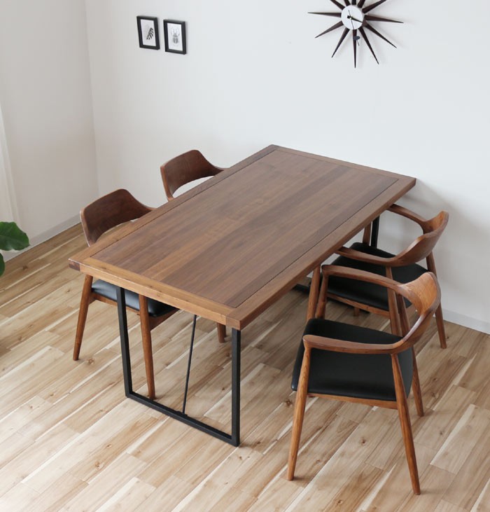 特別 テーブル 事務机 ✳️天板ヒノキの集成材 幅180 ウォルナット