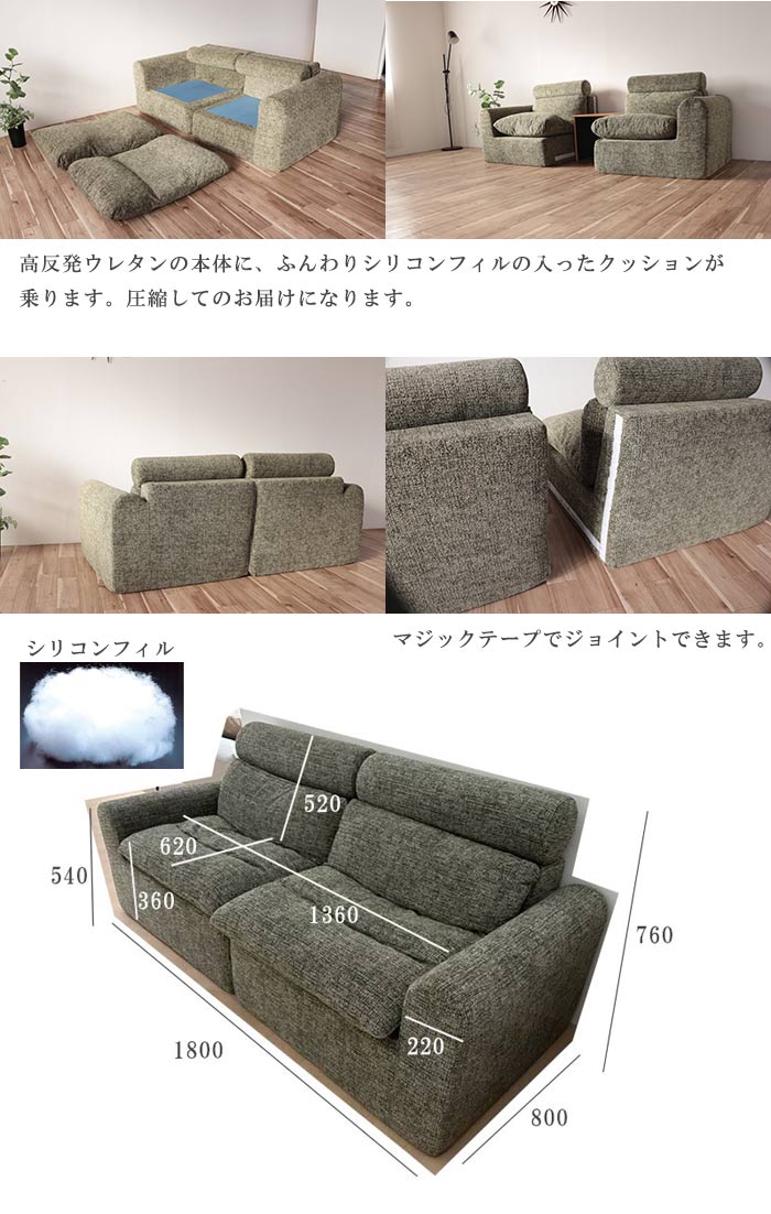 高反発ウレタン ソファ コンパクト ふわふわ オール高反発 ソファー