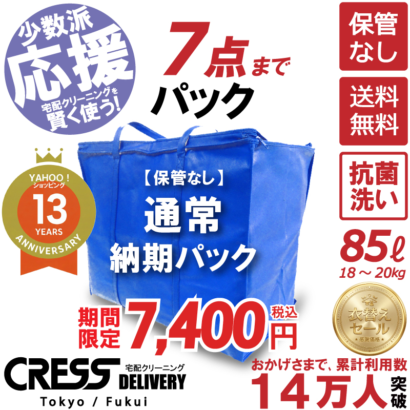 クリーニング 宅配 保管 10点まで 詰め放題 宅配クリーニング 送料無料