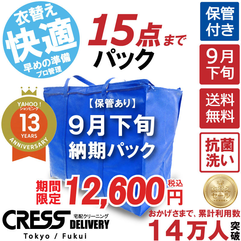 クリーニング 宅配 保管 15点まで 詰め放題 宅配クリーニング 送料無料