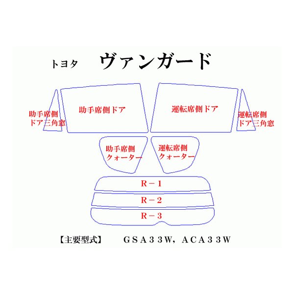 トヨタ ヴァンガード 30系 高品質スモークウィンドウフィルム ルミクールSD UVカット99%(紫外線) カット済みカーフィルム :  t-1220-26 : クレストヤフーショップ - 通販 - Yahoo!ショッピング