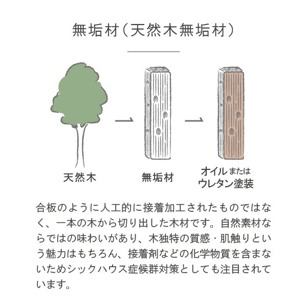 テーブル 35cm サイドテーブル 無垢 日本製 木製 在宅 クラッセ ノード | CLASSE | 10