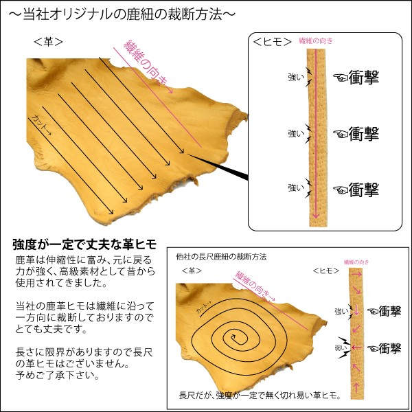 鹿革 ひも 3mm 三つ編み 80cm : クリムゾンチェーン - 通販 - Yahoo