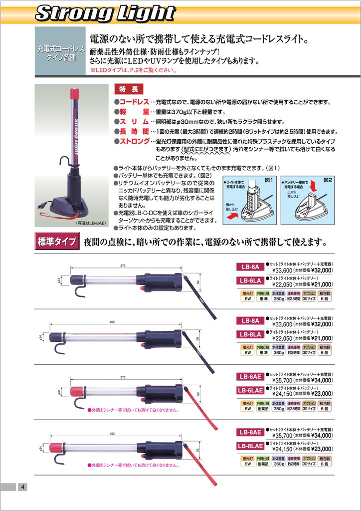 返品?交換対象商品】 【嵯峨電機工業 saga】saga LB-6LA 充電式