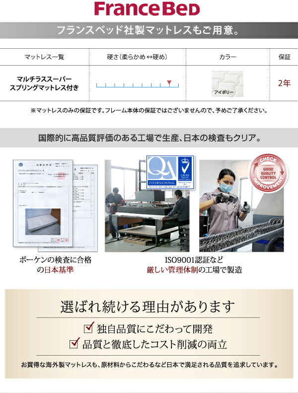 「送料無料・年末感謝」 デザインファミリーベッド マルチラススーパースプリングマットレス付き ワイドステージ ワイドK240(SD×2) フレーム幅280 【SKC3008332715】(109961円)