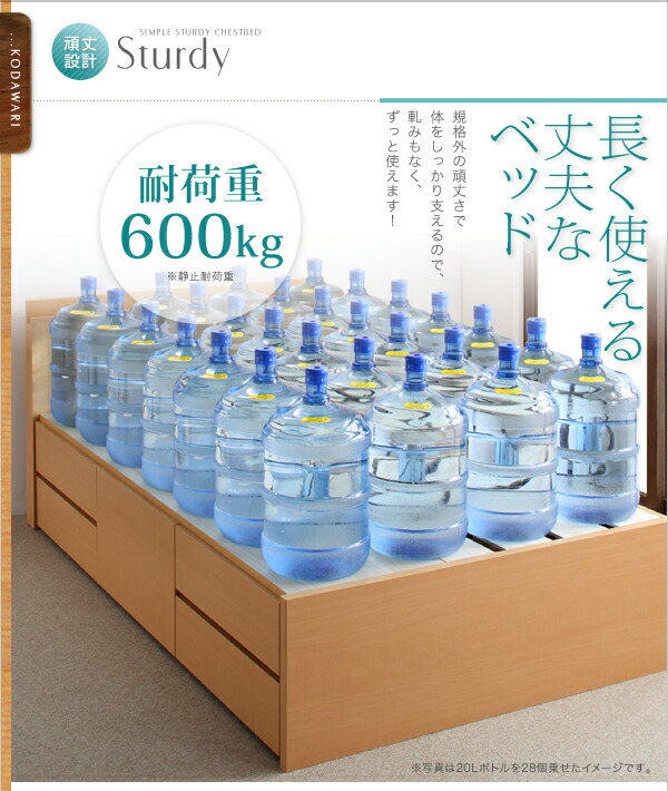 ★動作確認済み ベッド 収納付きベッド セミダブルベッド マットレス付き 収納 収納付 収納ベッド 大容量 収納ボックス 薄型プレミアムボンネルコイルマットレス付 セミダブル 【NA1421993629】(51977円)