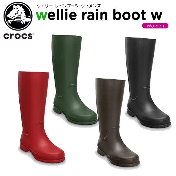 クロックス crocs ウェリー レインブーツ ウィメンズ wellie rain boot w [C/C] :12476:crohas(クロハス)  通販 