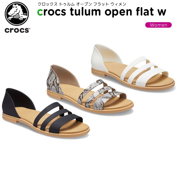 crocs open toe flats