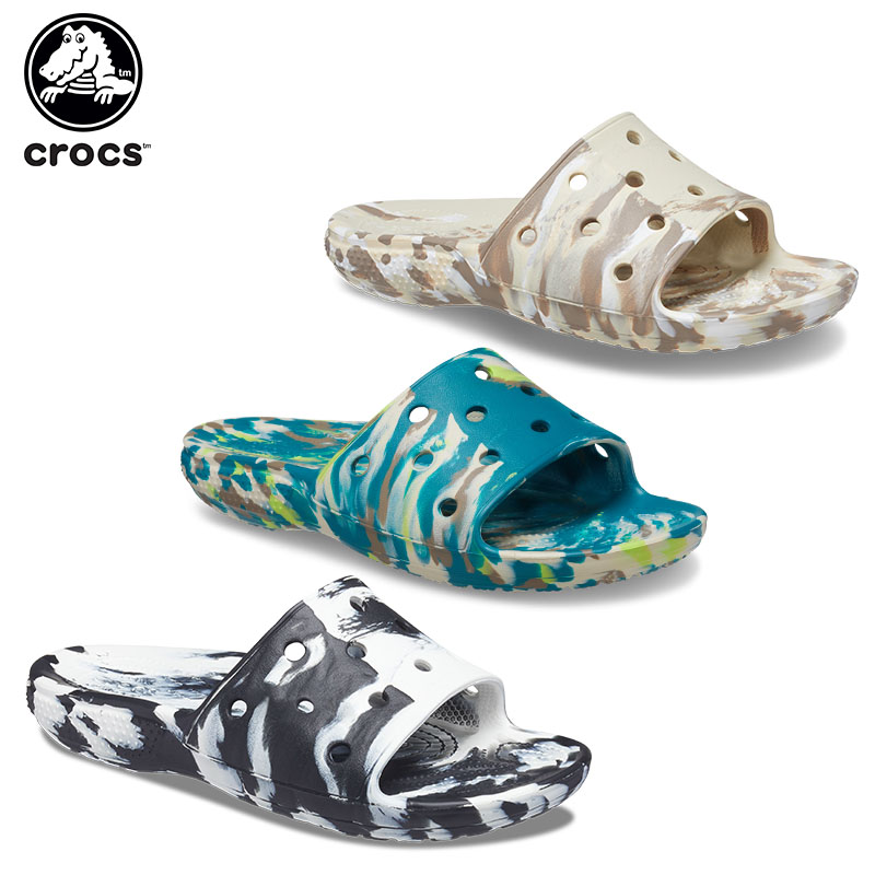 クラシック クロックス マーブル スライド(classic crocs marblad slide) メンズ/レディース/男性用/女性用/サンダル/シューズ